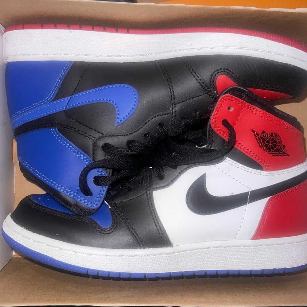 Jordan Kids Sneakers 1 RETRO TOP 3  - Black, Blue, Red, White